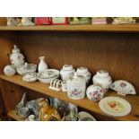 Various Royal Doulton and Wedgwood ginger jars, dishes, vases, etc.