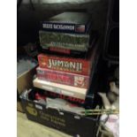 Collection of board games including Jumanji, Risk, etc.