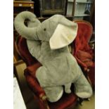 A giant Steiff elephant.