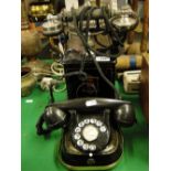 2 Vintage telephones.