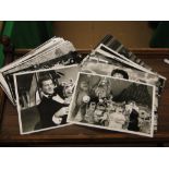 A collection of press photographs from the Muppet Show including printed press notes verso.