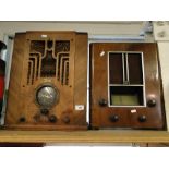 2 Art Deco GEC and Airking valve radios.