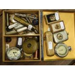 Pocket watches, vesta cases, corkscrew, pocket knives, etc.