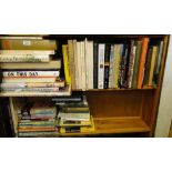 Art and Reference books, and gardening, (2 shelves).