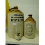 A Batey & Co Ltd., Stoneware flagon, and a Mackintosh Bros. Stoneware flagon, (2).