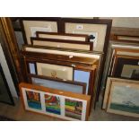 Framed prints and pictures.