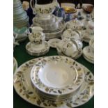 A Wedgwood "Beaconsfield" dinner service, and a matching teaset for 8-people.