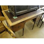 A continental walnut writing desk,