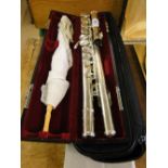 A Jupiter silver plated flute.