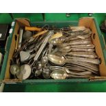 A quantity of Victorian and later cutlery.