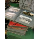 Four postcard albums with 480+ Irish vintage cards