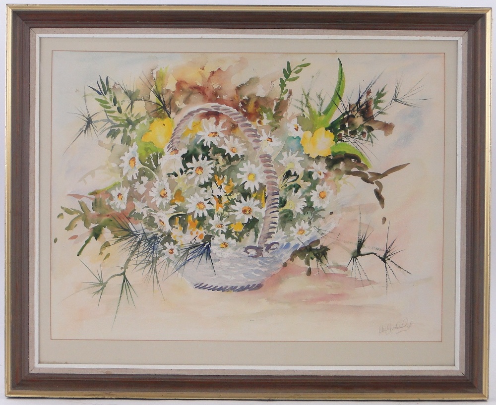 Walter Groombridge, watercolour, "Summer In A Basket", signed, 19" x 25", framed. - Image 2 of 4