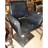 Adjustable swivel hairdressers chair