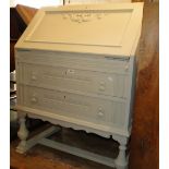 A painted 2 drawer bureau.