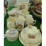 A Diamond Jubilee plate, and various Coronation china.