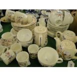 Royal Doulton "Furness Bermuda Line," teaware, egg cups, etc.