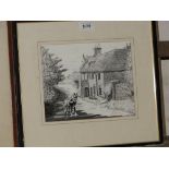 Norman Wilkinson: pen & ink drawing of a cottage at East Dean