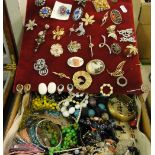 Large quantity of costume jewellery,