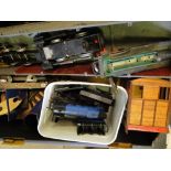 A Toolbox & a box of model railway items etc