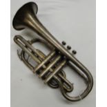 A silver plated Besson Cornet "The Westminster.