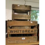 2 Whitbread's beer crates.