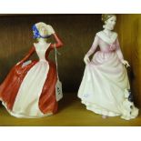 2 Royal Doulton figures - Mary and Good Companion.