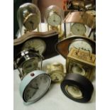 Box of various clocks.