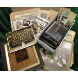 Early 20th century and onwards photographs and glass slides including military.