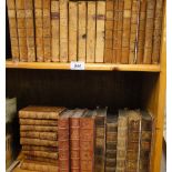 A Collection of 19th century leather bound books.