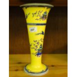 A Wedgwood porcelain vase with chinoiserie decoration.