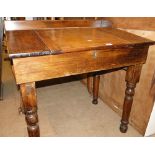 Victorian mahogany clerks writing desk on stand
