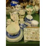 A Royal Doulton "York Town," coffee set, doll's teaset and other china.