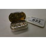 George III silver vinaigrette,