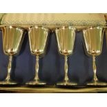 Set of 4 plated goblets