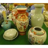 Celadon vase, Chinese vase, etc.