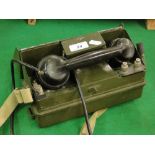 A military field telephone YA 7942.