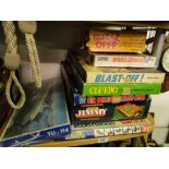 Various board games.