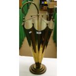 A continental brass umbrella stand.