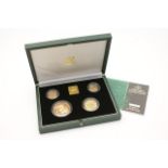 United Kingdom Gold Proof Four-Coin Sovereign Collection, 2001, 0328/1000, boxed, with certificate,