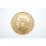 George V half sovereign, 1913 (EF), weight approx.