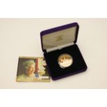 United Kingdom HM Queen Elizabeth II Golden Jubilee gold proof crown, 2002, 0343/5502, boxed,