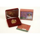 United Kingdom Queen Elizabeth The Queen Mother, Centenary Year Gold Proof Crown, 2000, 2578/3000,