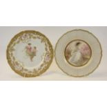 Royal Doulton hand decorated cabinet plate by J Buttle,