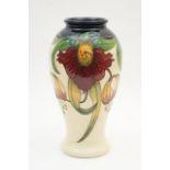 Moorcroft Anna pattern baluster vase, circa 1998, impressed and painted marks,