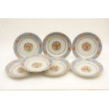 Seven Chinese export plates, Qianlong (1736-95),