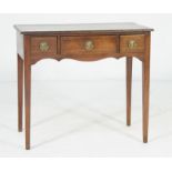 Late George III provincial oak side table, circa 1810,