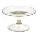 George III glass comport, circa 1800,