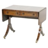 Regency rosewood sofa table, circa 1810,