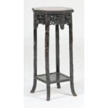 Chinese carved rosewood jardiniere stand, early 20th Century,