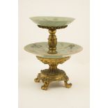 French ormolu mounted two tier comport, late 19th Century,